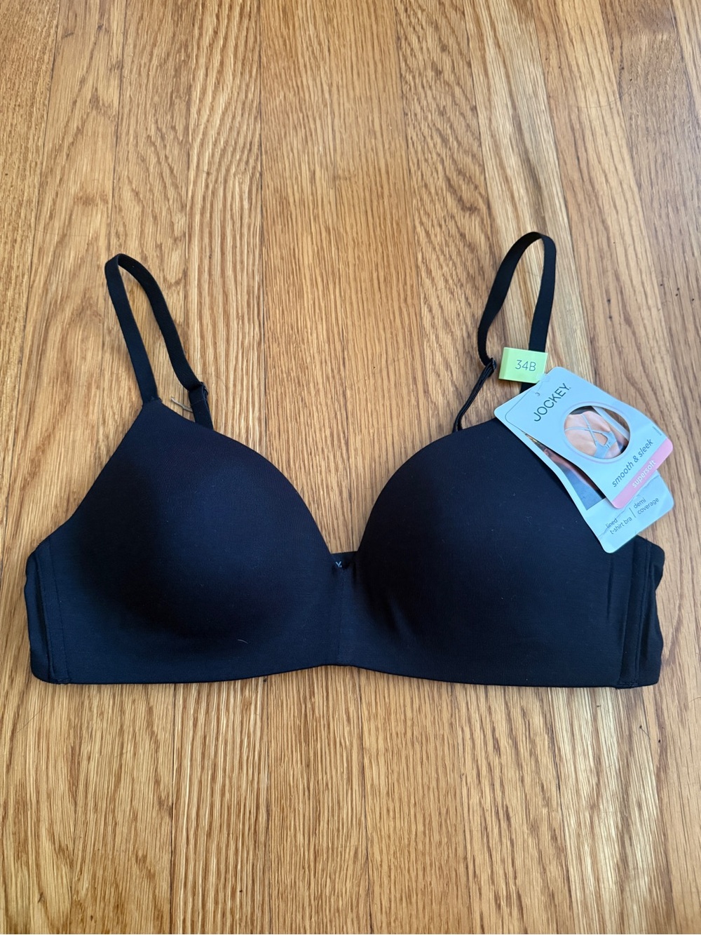 Jockey black Demi coverage tshirt bra 34B